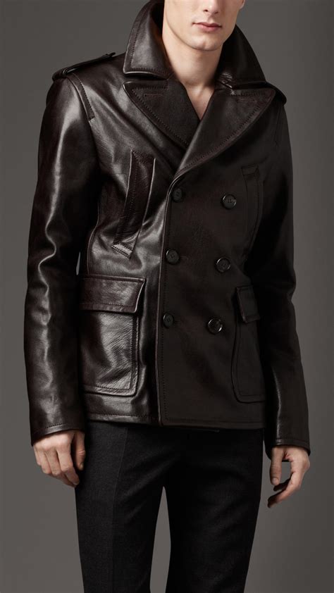 burberry black peacoat|Burberry men coats sale.